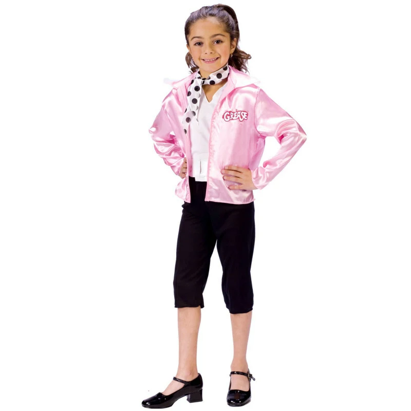 Grease Pink Ladies Child Costume 1 Grease Pink Ladies Child Costume