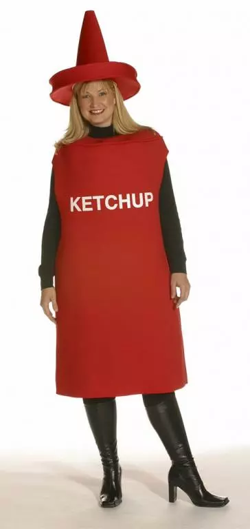 Ketchup Bottle Plus Size Adult Costume 1 Ketchup Bottle Plus Size Adult Costume