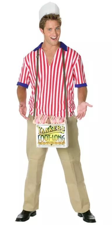 Hot Dog Vendor Adult Costume 1 Hot Dog Vendor Adult Costume