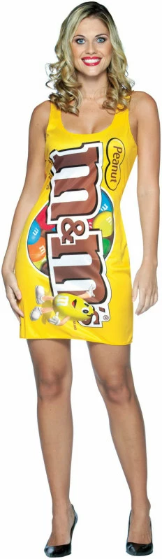 M&M's Peanut Tank Dress Adult Costume 1 M&M's Peanut Tank Dress Adult Costume