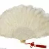 White Marabou Fan