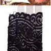 Ruffled Black Lace Fingerless Gloves Adult