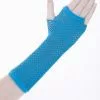 Neon Blue Fingerless Gloves Adult