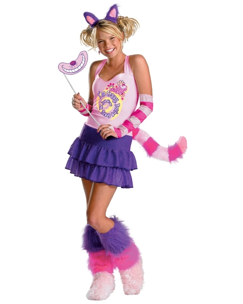 Teen Girls Cheshire Cat Costume 1 Teen Girls Cheshire Cat Costume